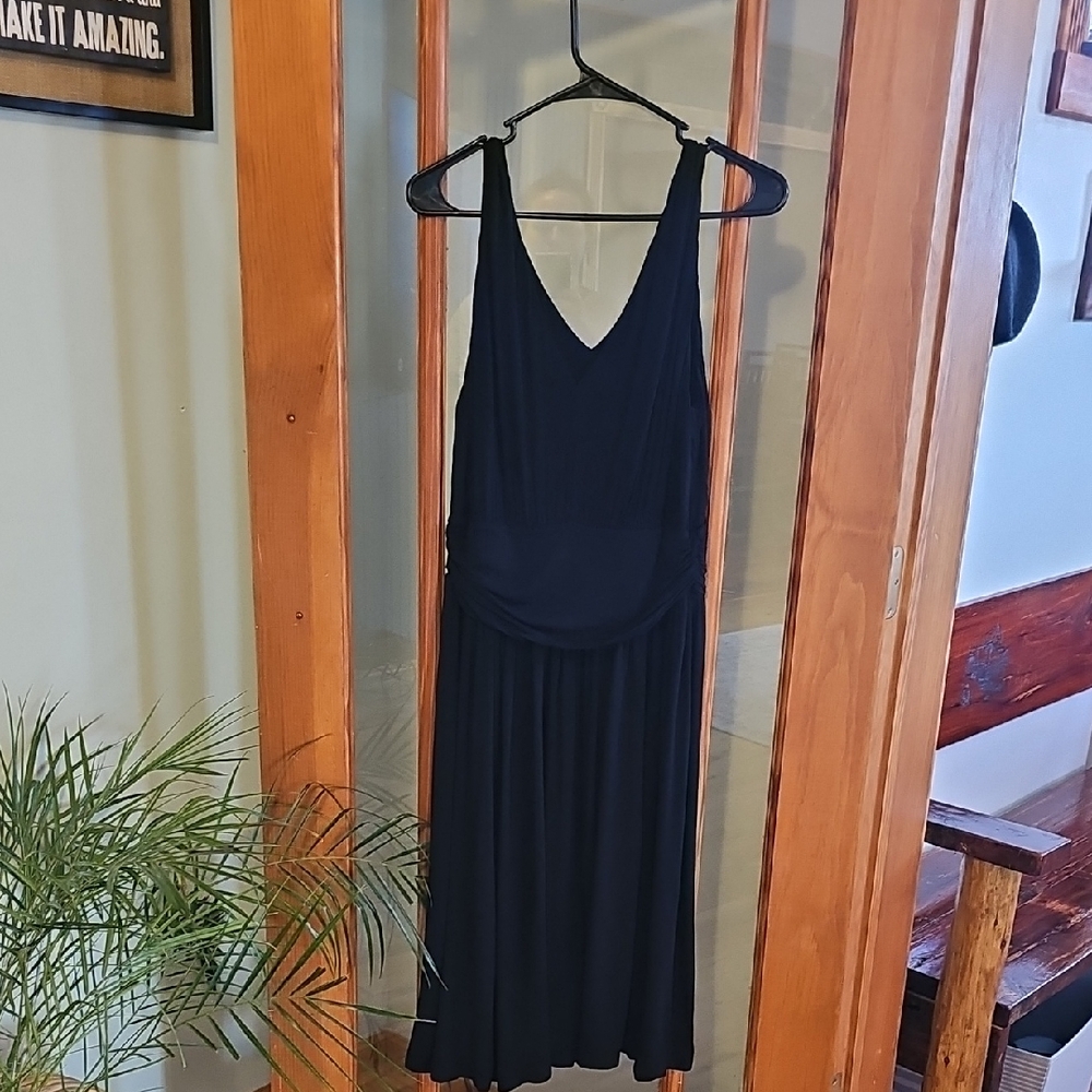 Newport News Elegant Black Backless Dress
